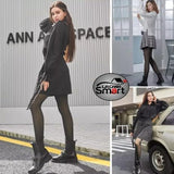 Pantimedias Térmicas de Terciopelo – Negras, Elegantes y Súper Cálidas Talla Única (equivale a 36–44)