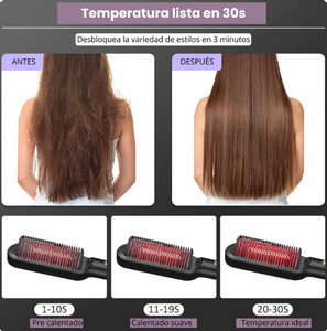 Cepillo Alisador Premium | Cabello Liso, Sin Frizz y Radiante en Minutos