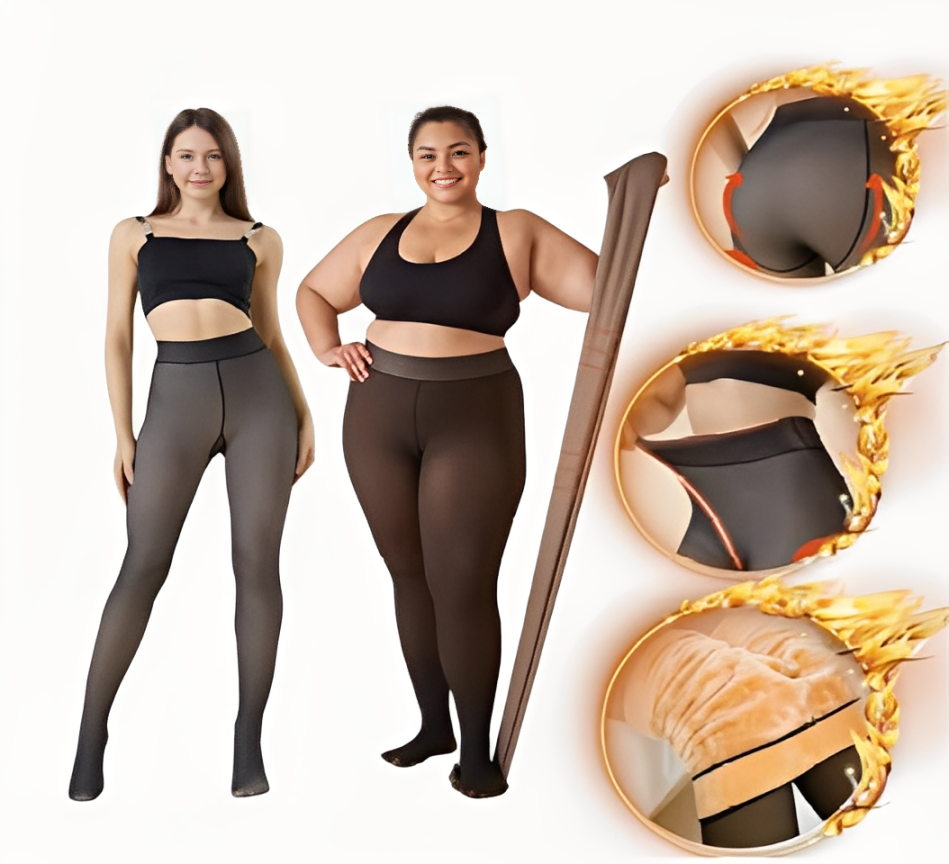 Pantimedias Térmicas de Terciopelo – Negras, Elegantes y Súper Cálidas Talla Única (equivale a 36–44)