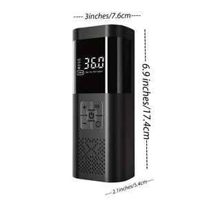 Bomba de Aire Eléctrica Portátil 3 en 1 – Inflador – Power Bank y Linterna