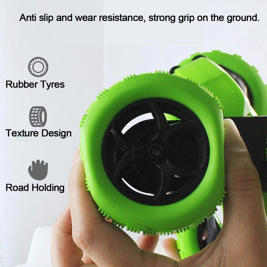 Coche de Acrobacias RC Doble Lado para Niños, Control Remoto, Rotación 360 Grados, Drift Off Road