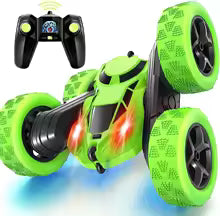 Coche de Acrobacias RC Doble Lado para Niños, Control Remoto, Rotación 360 Grados, Drift Off Road
