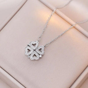 Collar Cadena Veneciana del Trébol de Corazón