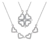 Collar Cadena Veneciana del Trébol de Corazón