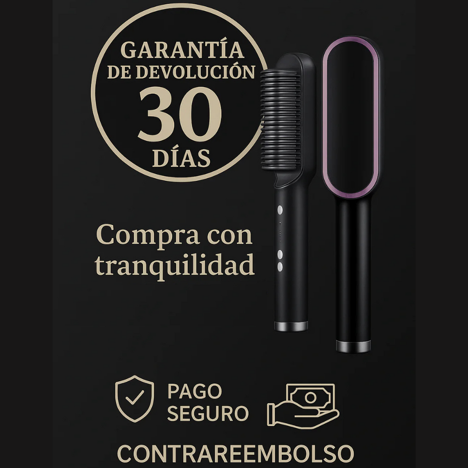 Cepillo Alisador Premium | Cabello Liso, Sin Frizz y Radiante en Minutos